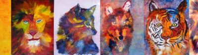 mes animaux colorés au salon d’automne des 4’ARTS